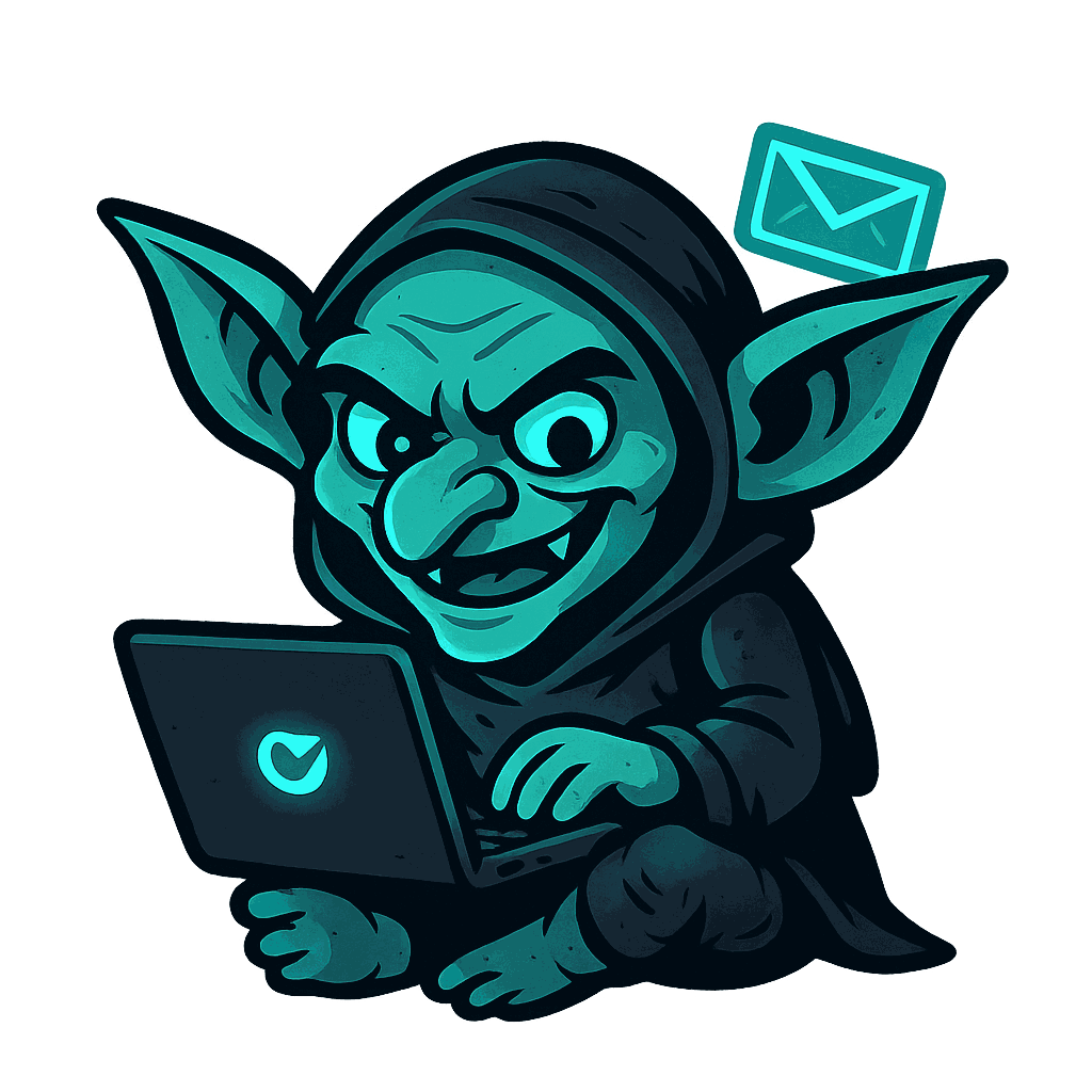 Reply Goblin AI Mascot